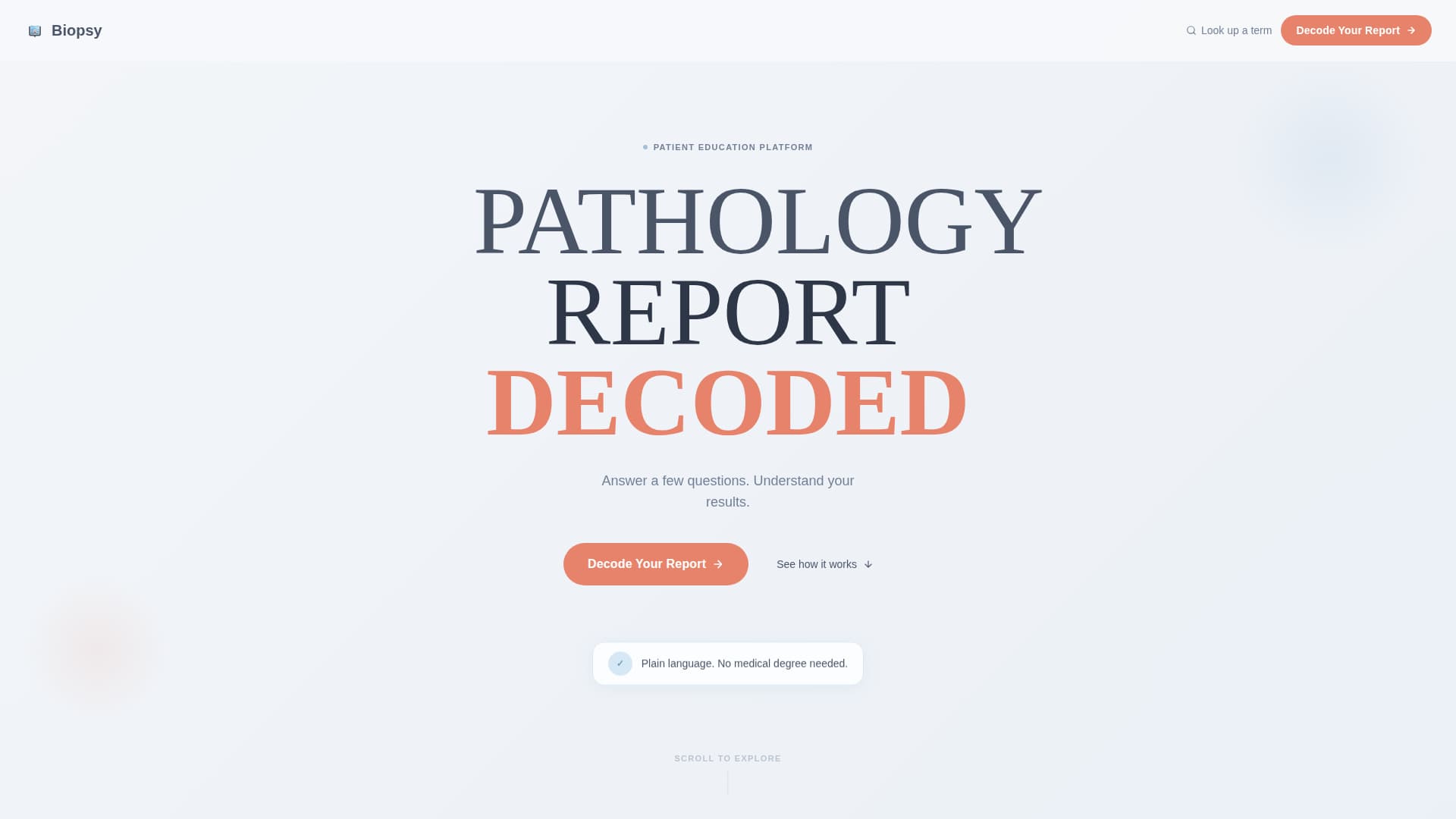Biopsy - Clear Pathology Landing Page Template