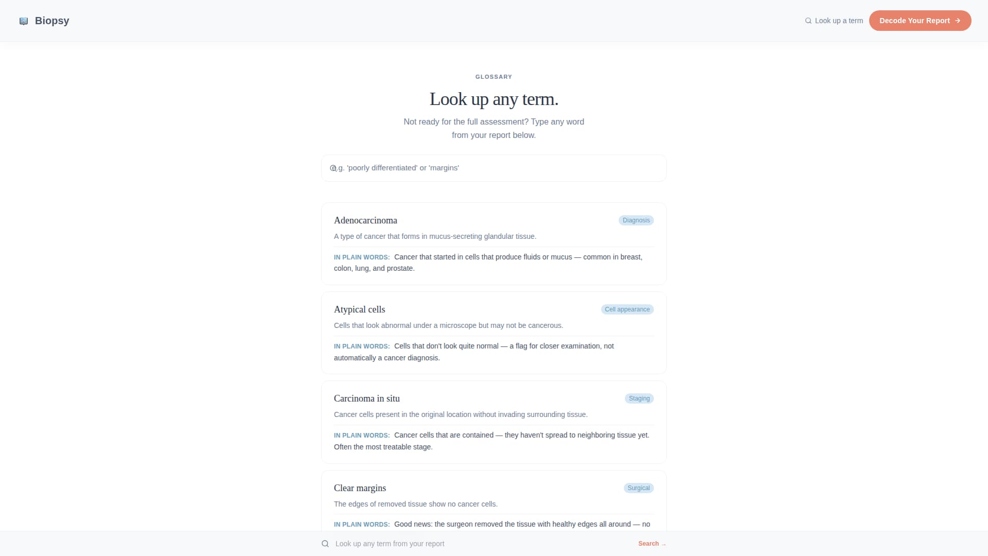 Biopsy - Clear Pathology Landing Page Template