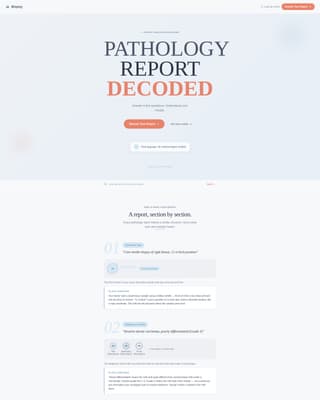 Biopsy - Clear Pathology Landing Page Template