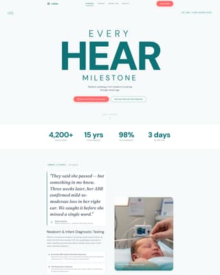 Listen - Trusted Pediatricaudiology Landing Page Template