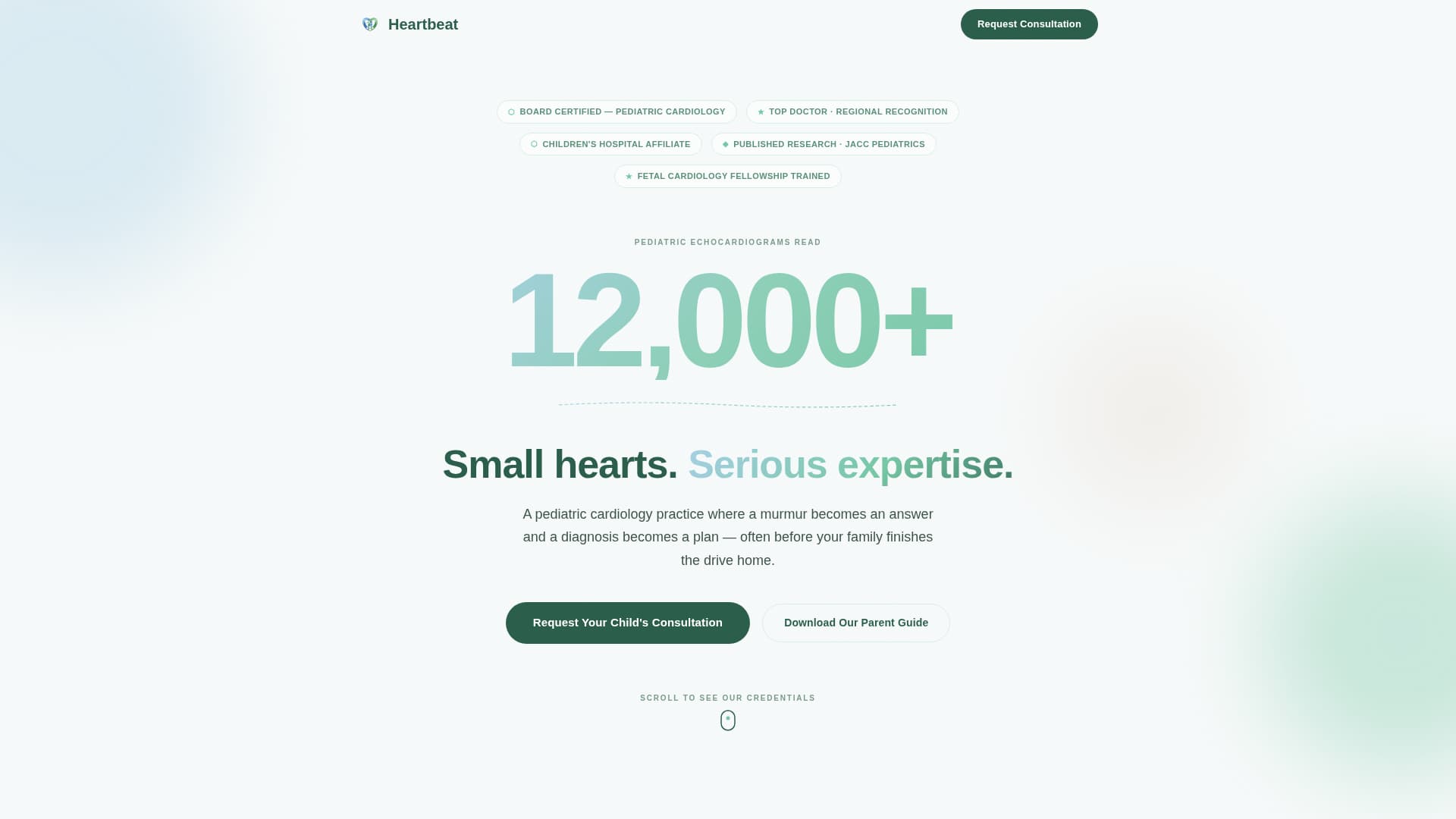 Heartbeat - Trusted Pediatriccardiology Landing Page Template