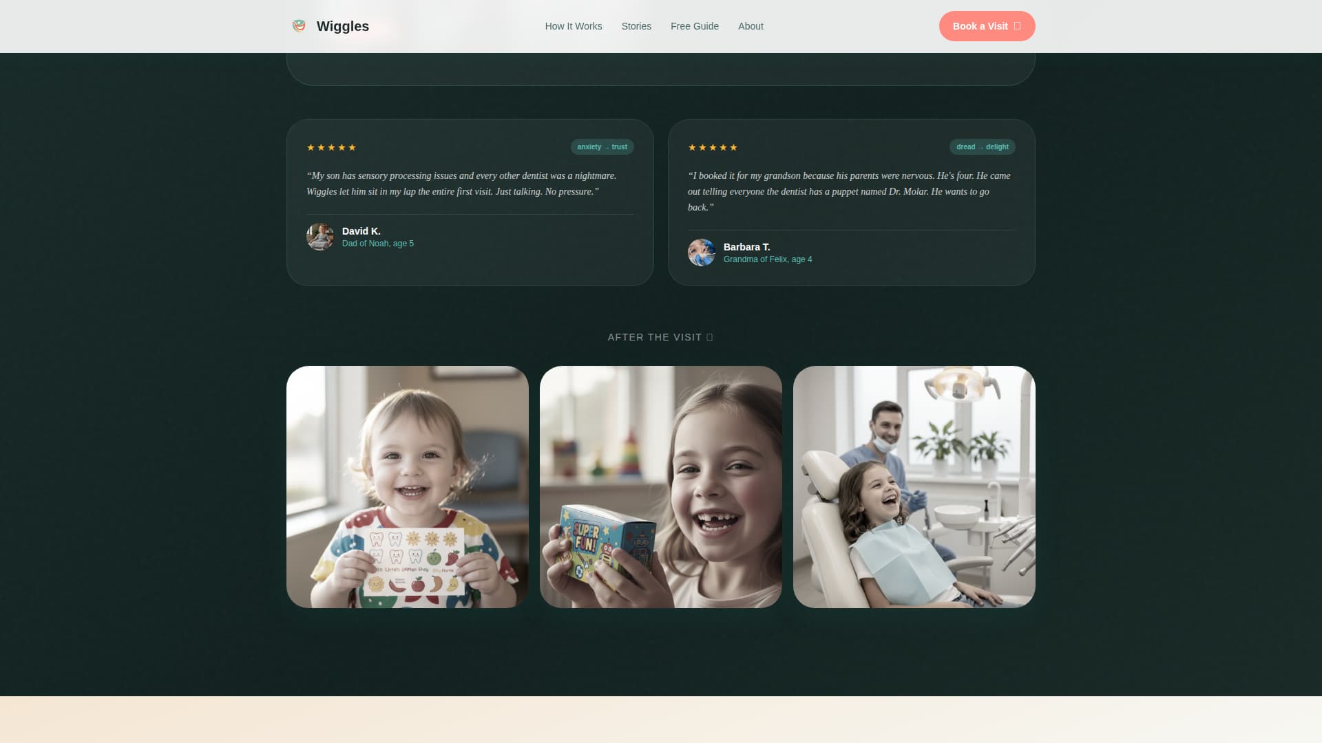 Wiggles - Gentle Pediatric Landing Page Template