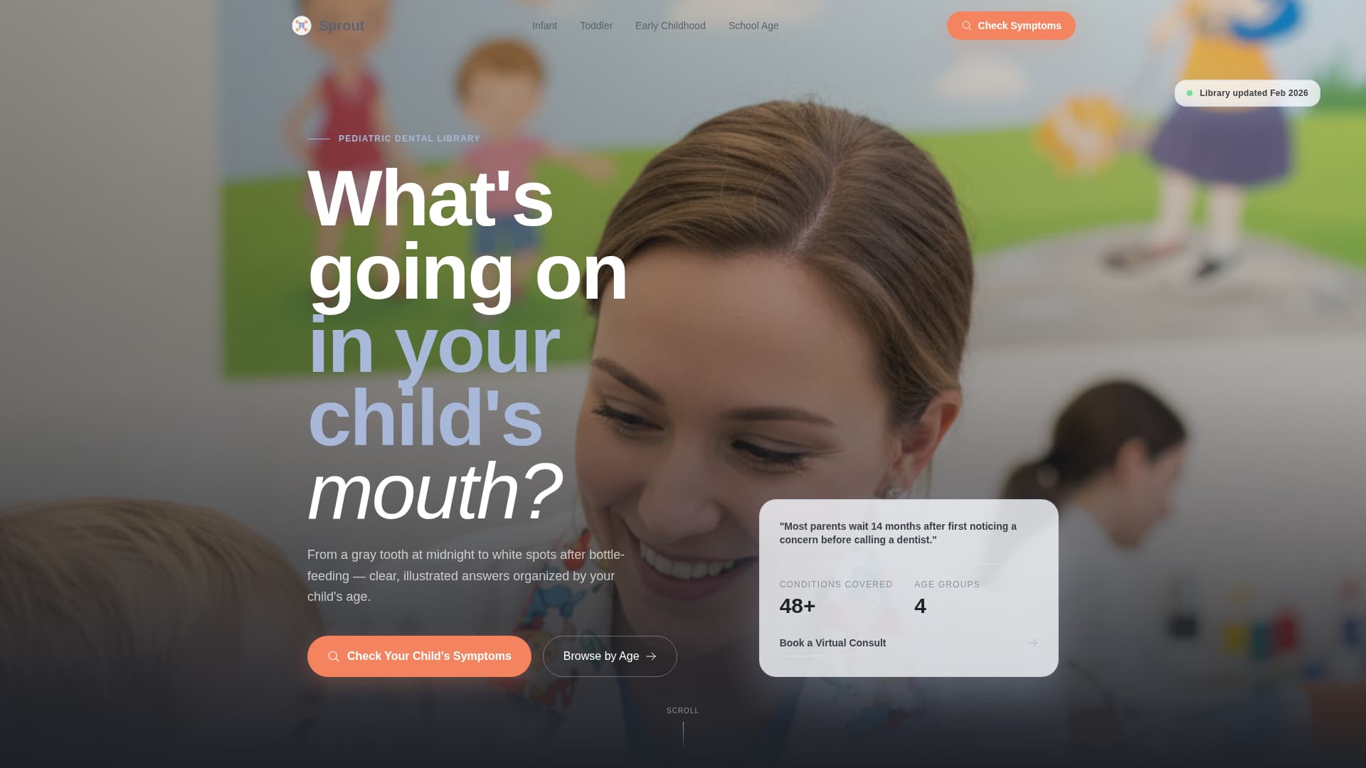 Sprout - Trusted Pediatricdentist Landing Page Template