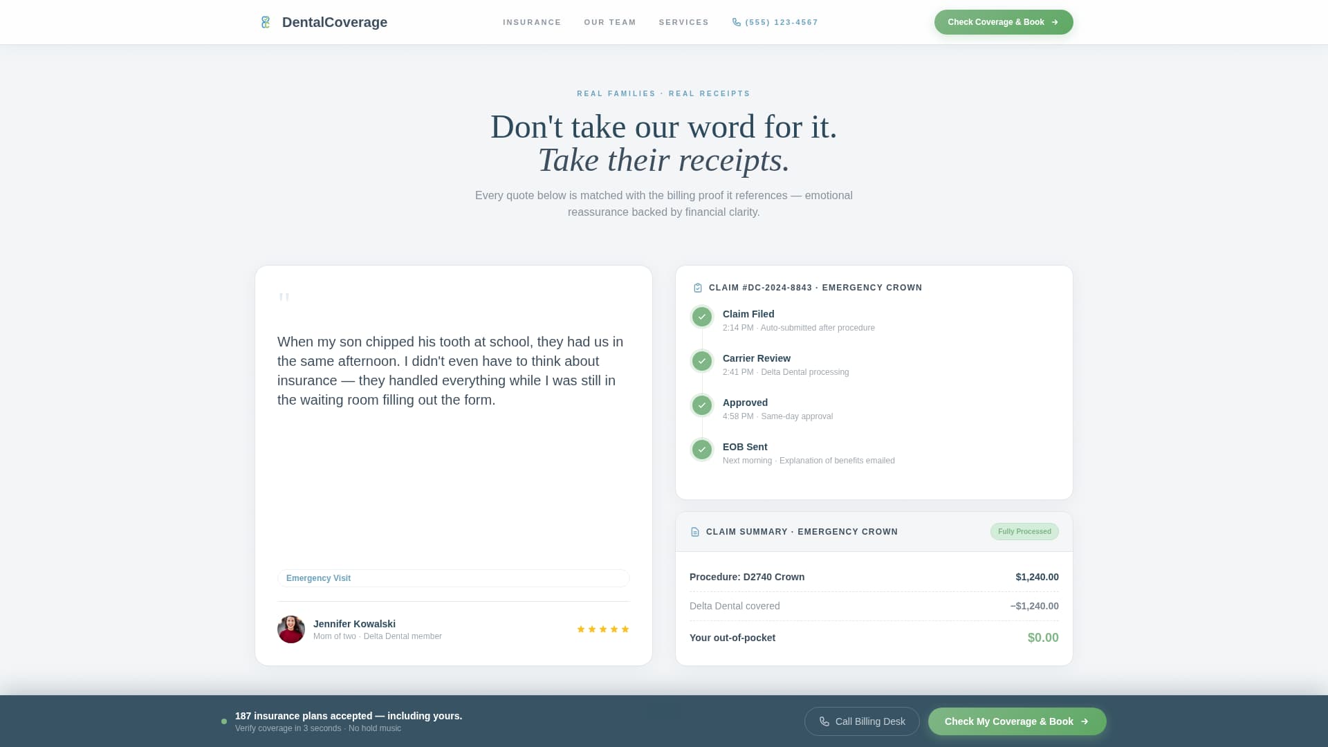 Coverage - Trusted Pediatric Landing Page Template