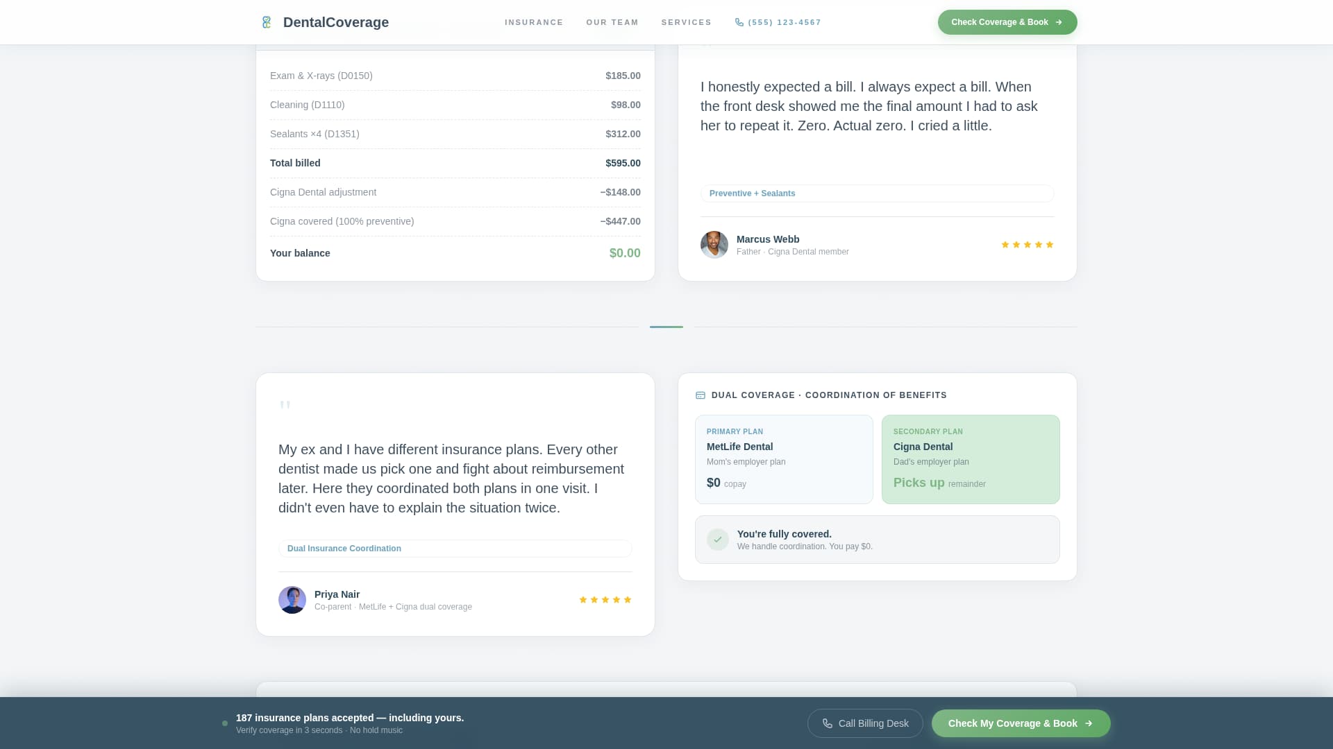 Coverage - Trusted Pediatric Landing Page Template