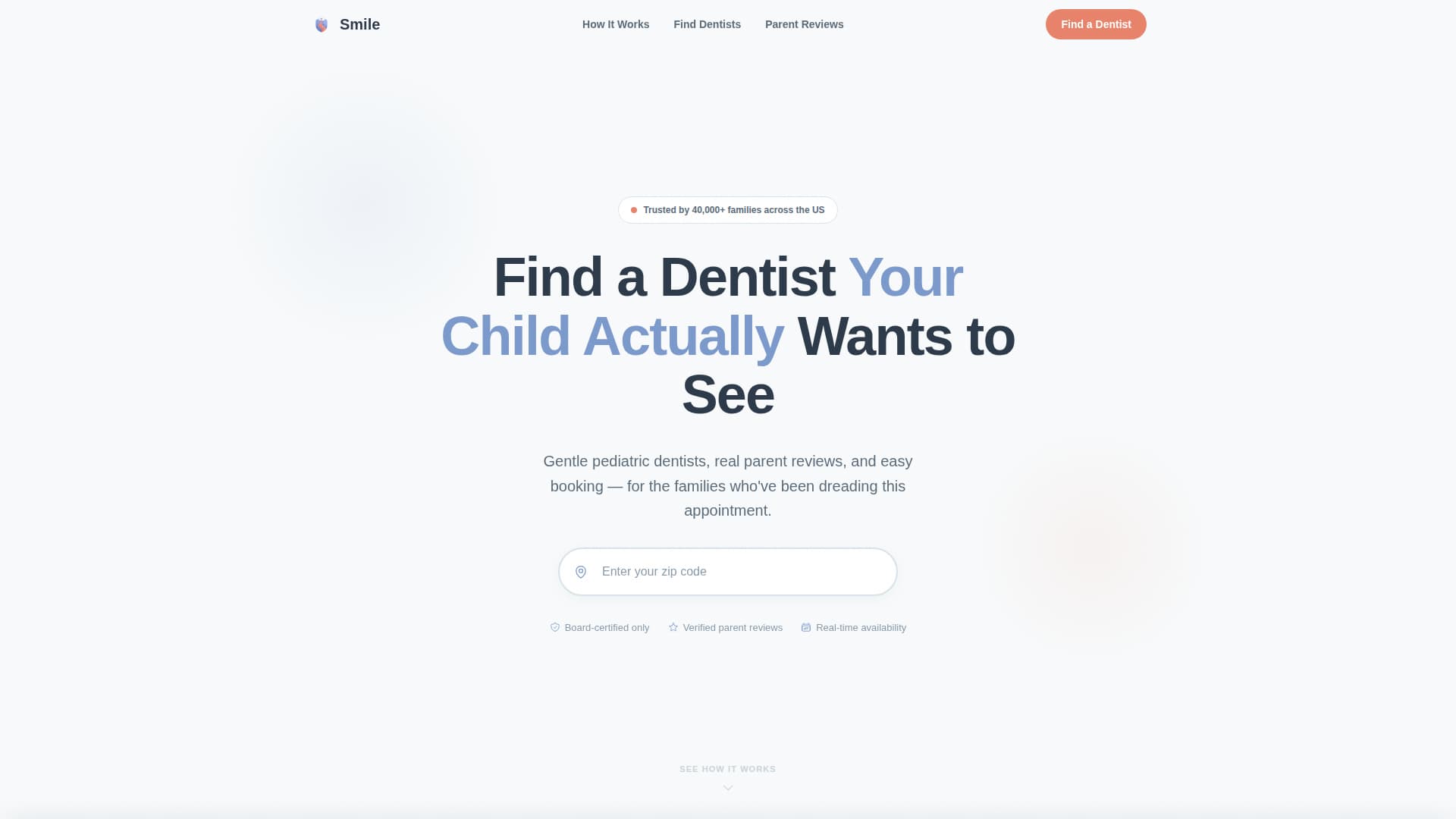 Smile - Trusted Pediatricdentist Landing Page Template