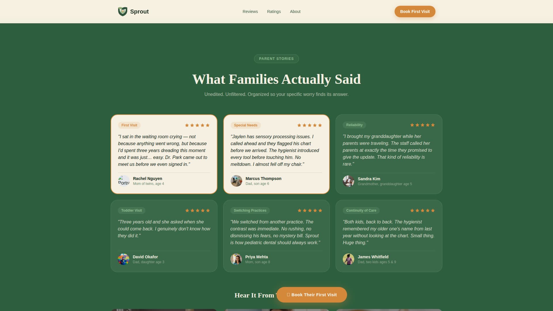 Pediatric Dentist Booking Website Template