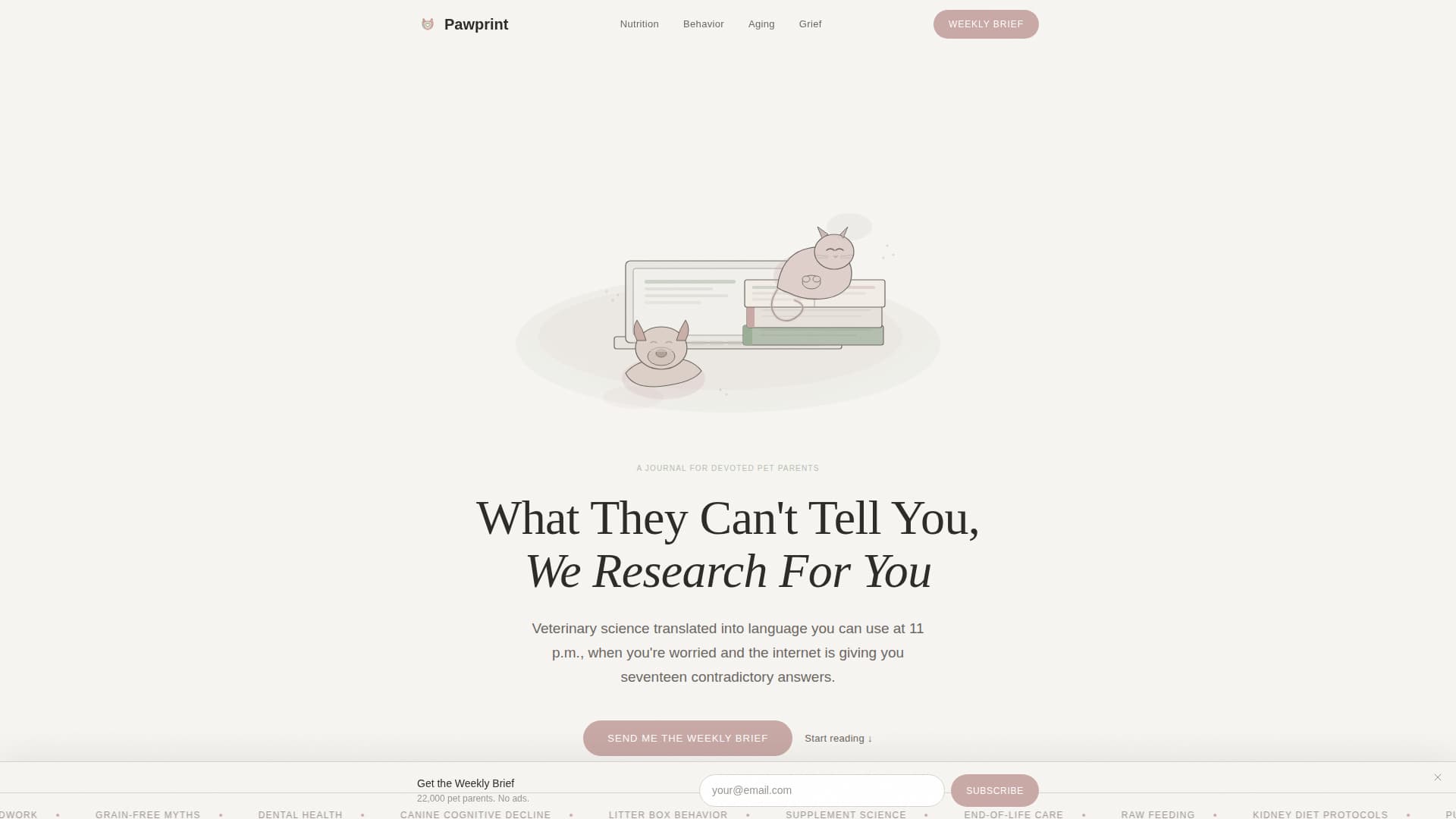 Pawprint - Trusted Petcare Landing Page Template