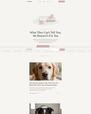 Pawprint - Trusted Petcare Landing Page Template