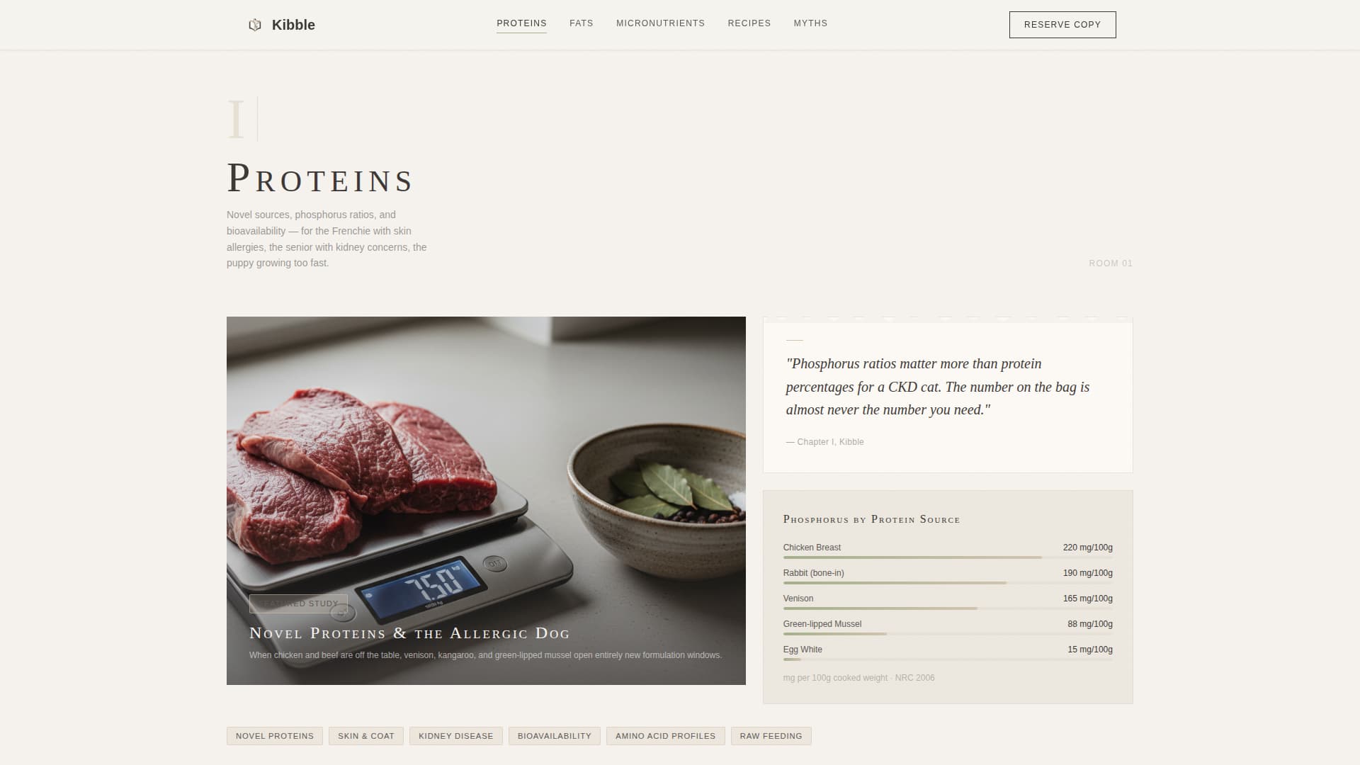 Kibble - Artisan Petnutrition Landing Page Template