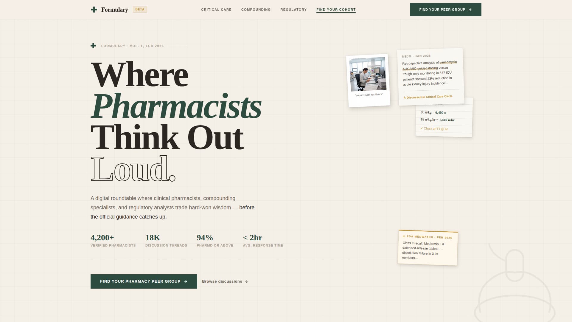 Pharmaceutical - Premium Community Landing Page Template