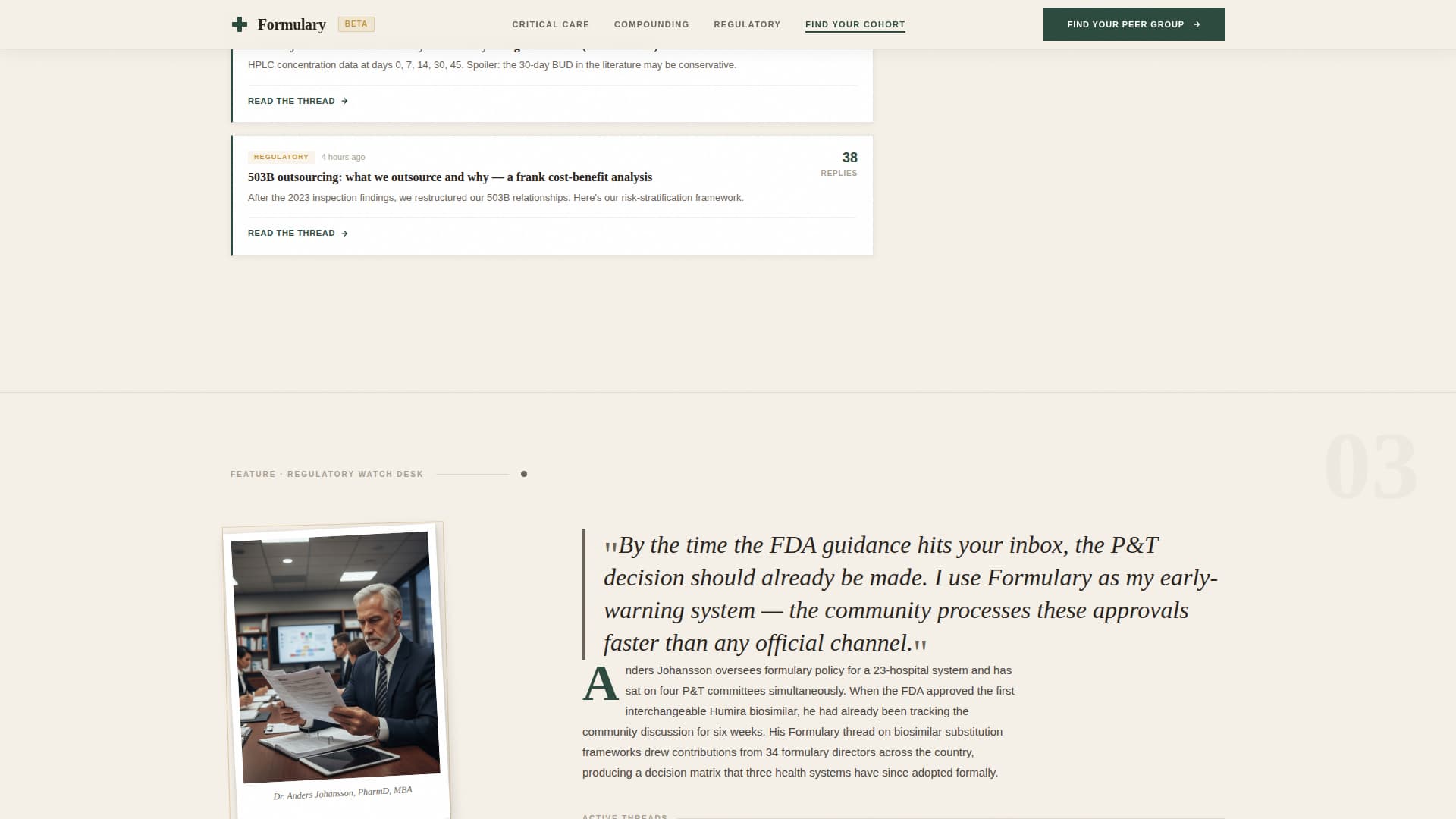 Pharmaceutical - Premium Community Landing Page Template