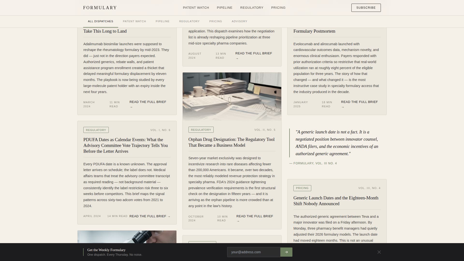 Synthesis — Premium Drug Development Landing Page Template