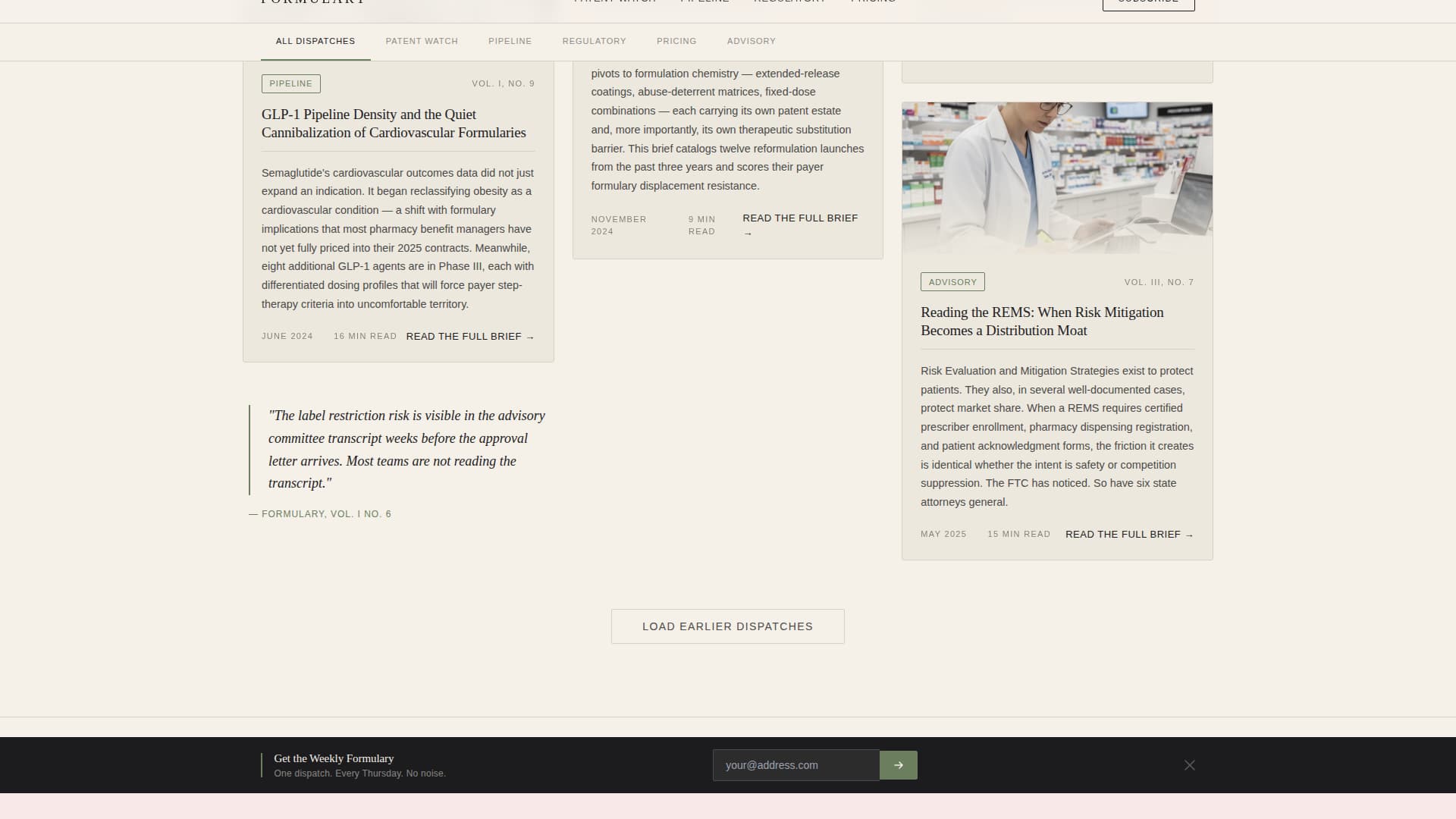 Synthesis — Premium Drug Development Landing Page Template
