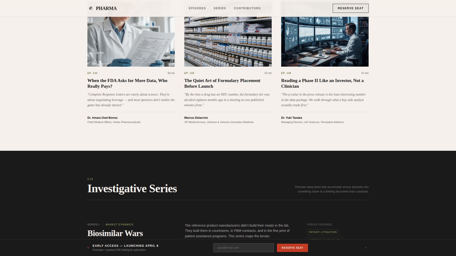 Pharma - Authoritative Pharmaceutical Landing Page Template