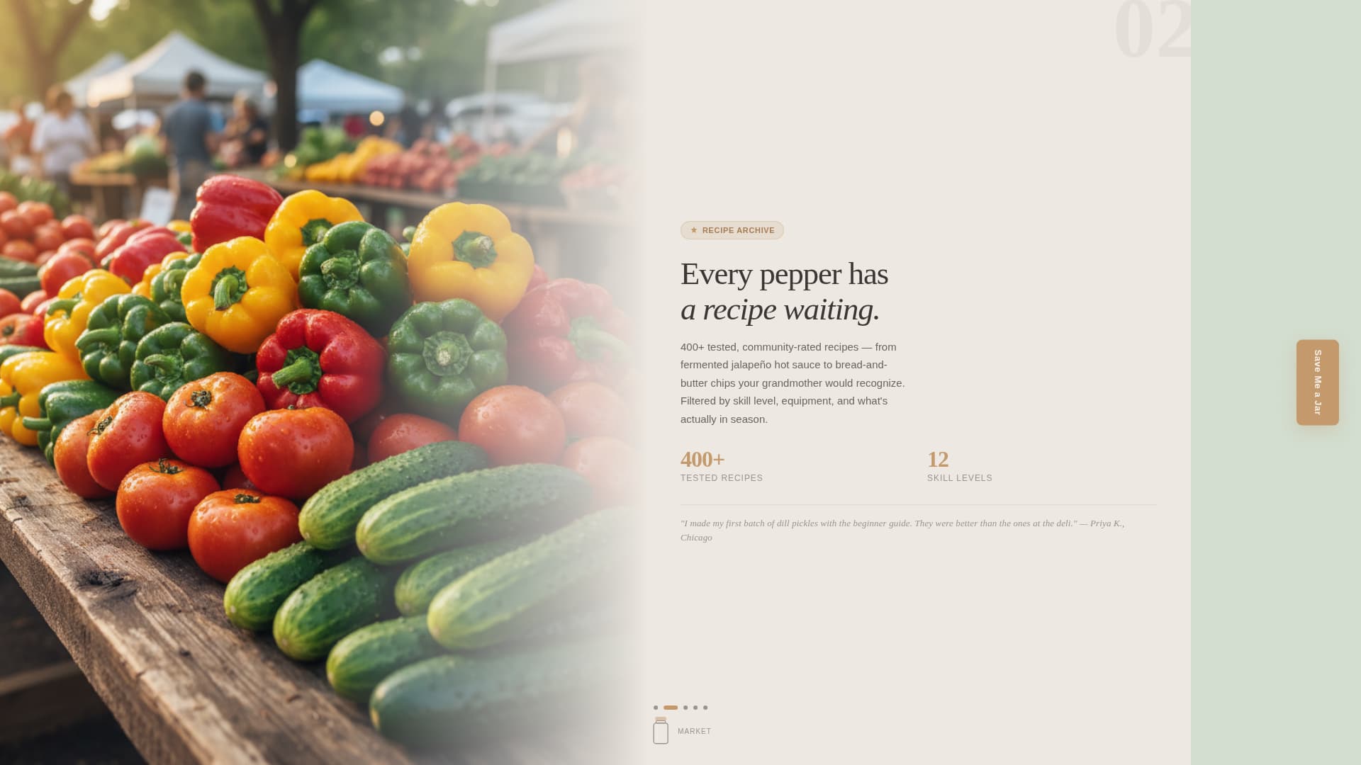 Brine - Artisan Canning Landing Page Template