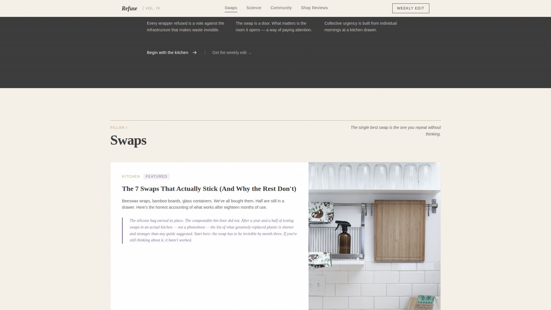 Refuse - Bold Sustainability Landing Page Template