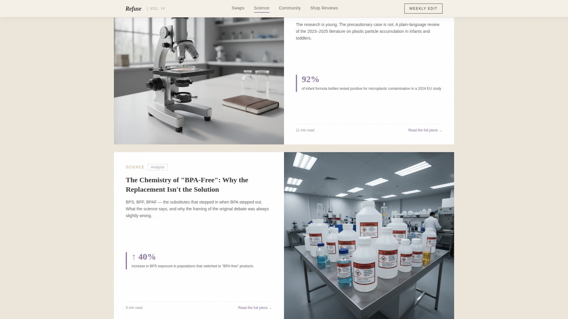 Refuse - Bold Sustainability Landing Page Template