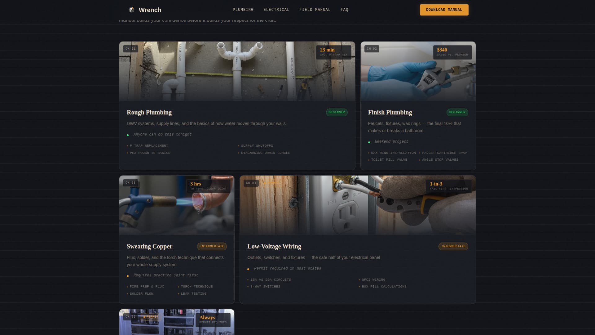 Wrench - Authoritative DIY Landing Page Template