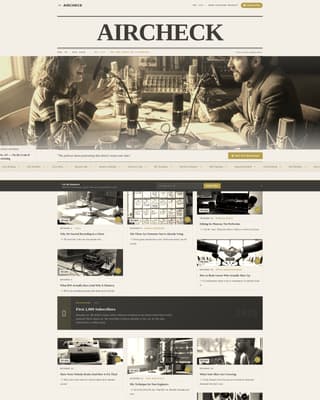 Aircheck - Timeless Podcasting Landing Page Template