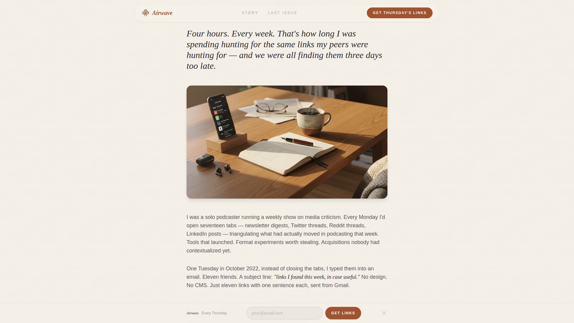 Podcasting - Modern Curated Landing Page Template