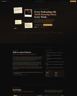 Aircheck - Curated Podcasting Landing Page Template