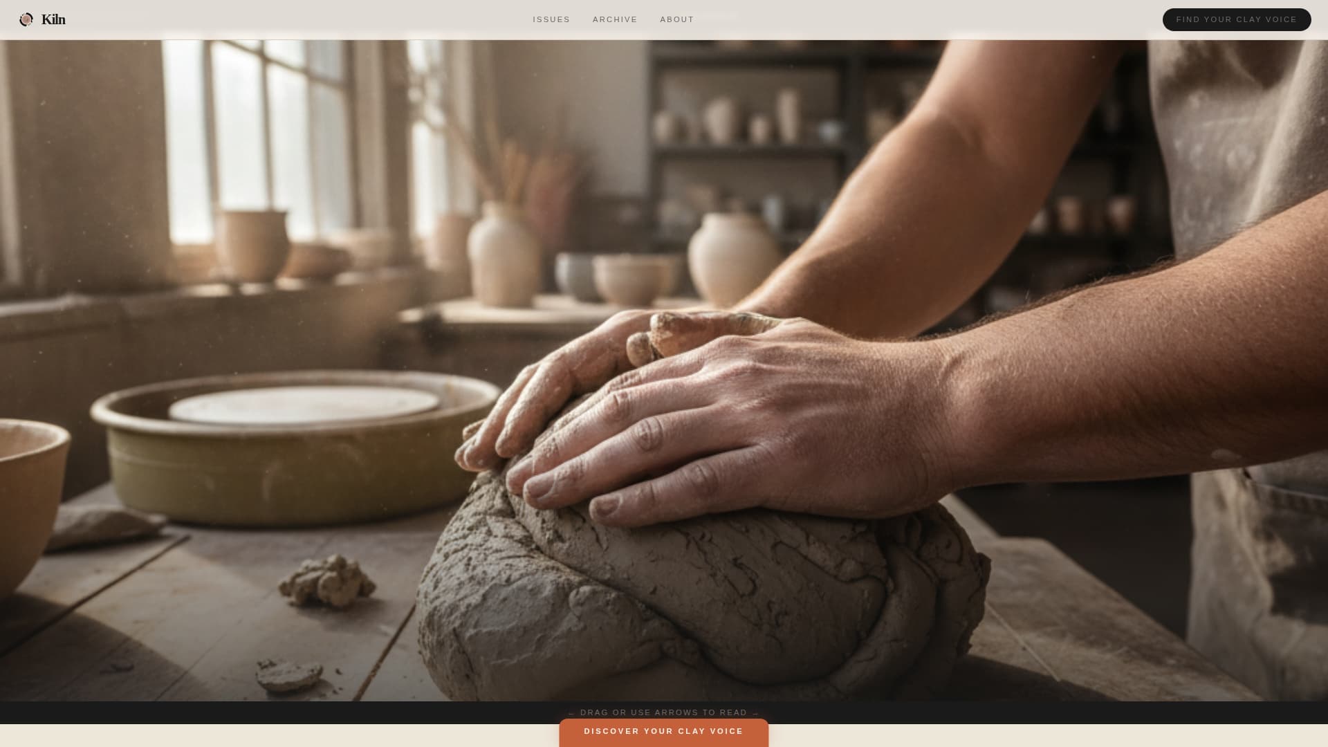 Forge — Expert Pottery Studio Landing Page Template