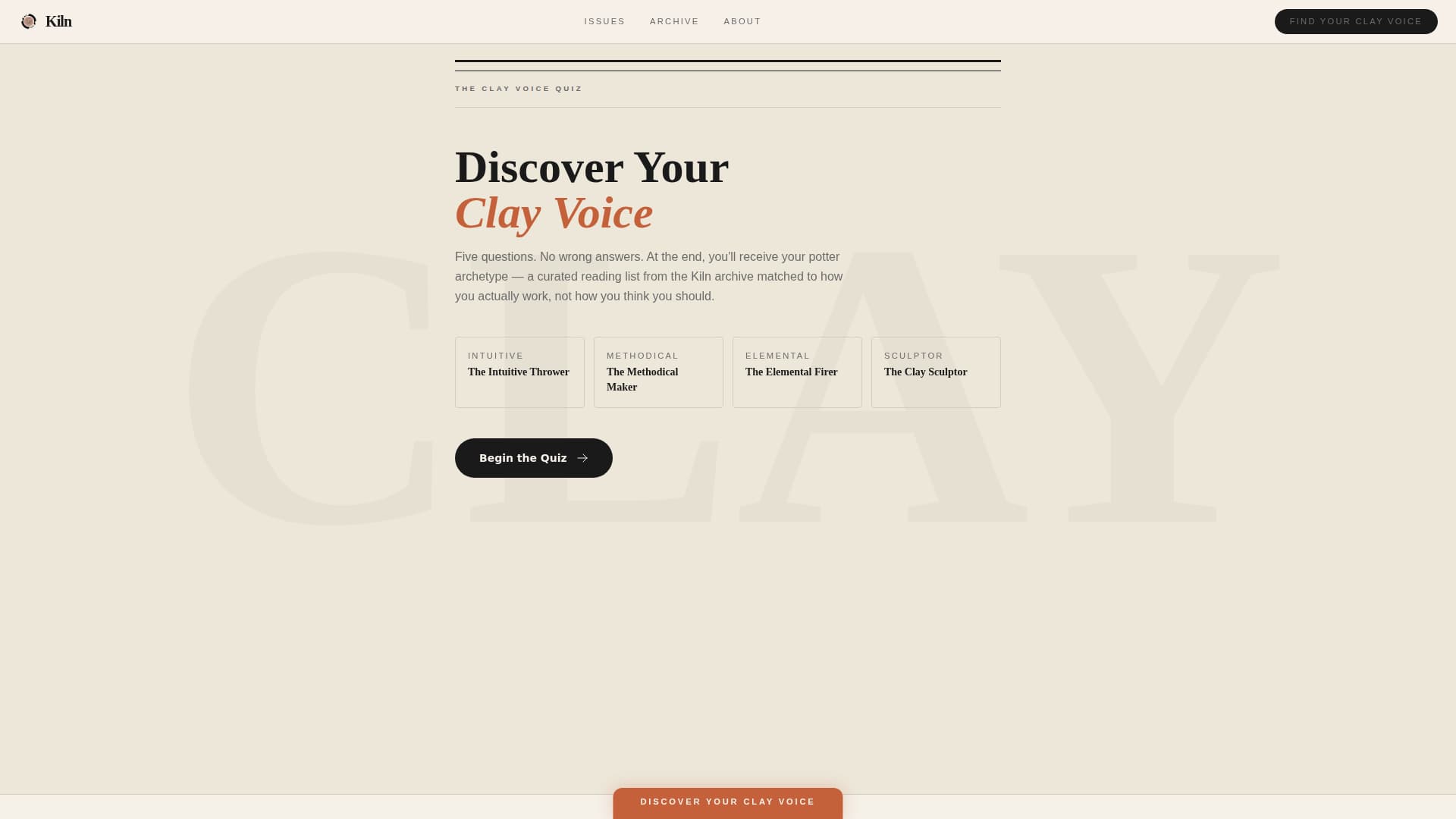 Forge — Expert Pottery Studio Landing Page Template