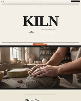 Forge — Expert Pottery Studio Landing Page Template