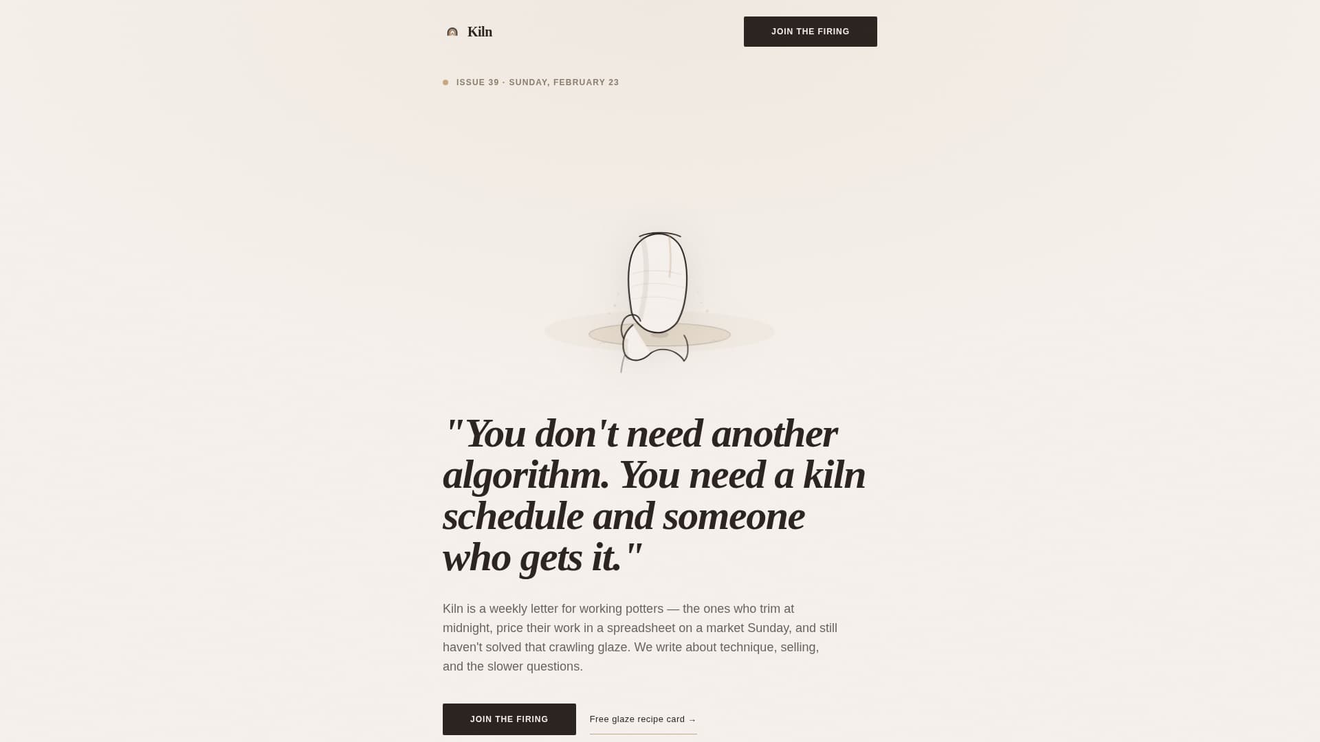 Cast — Handcrafted Ceramic Gallery Landing Page Template
