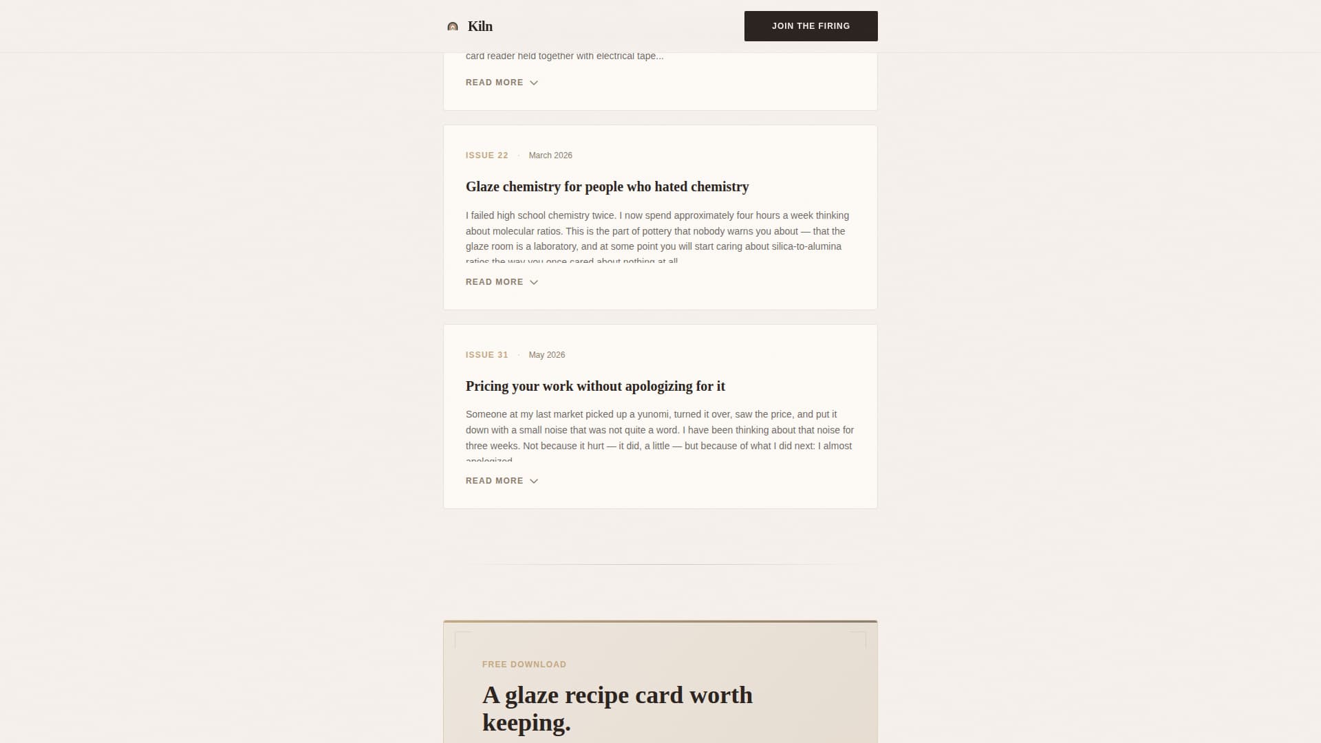 Cast — Handcrafted Ceramic Gallery Landing Page Template