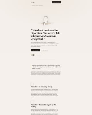 Cast — Handcrafted Ceramic Gallery Landing Page Template