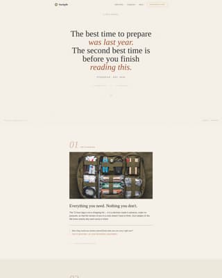 Stockpile - Rugged Preparedness Landing Page Template