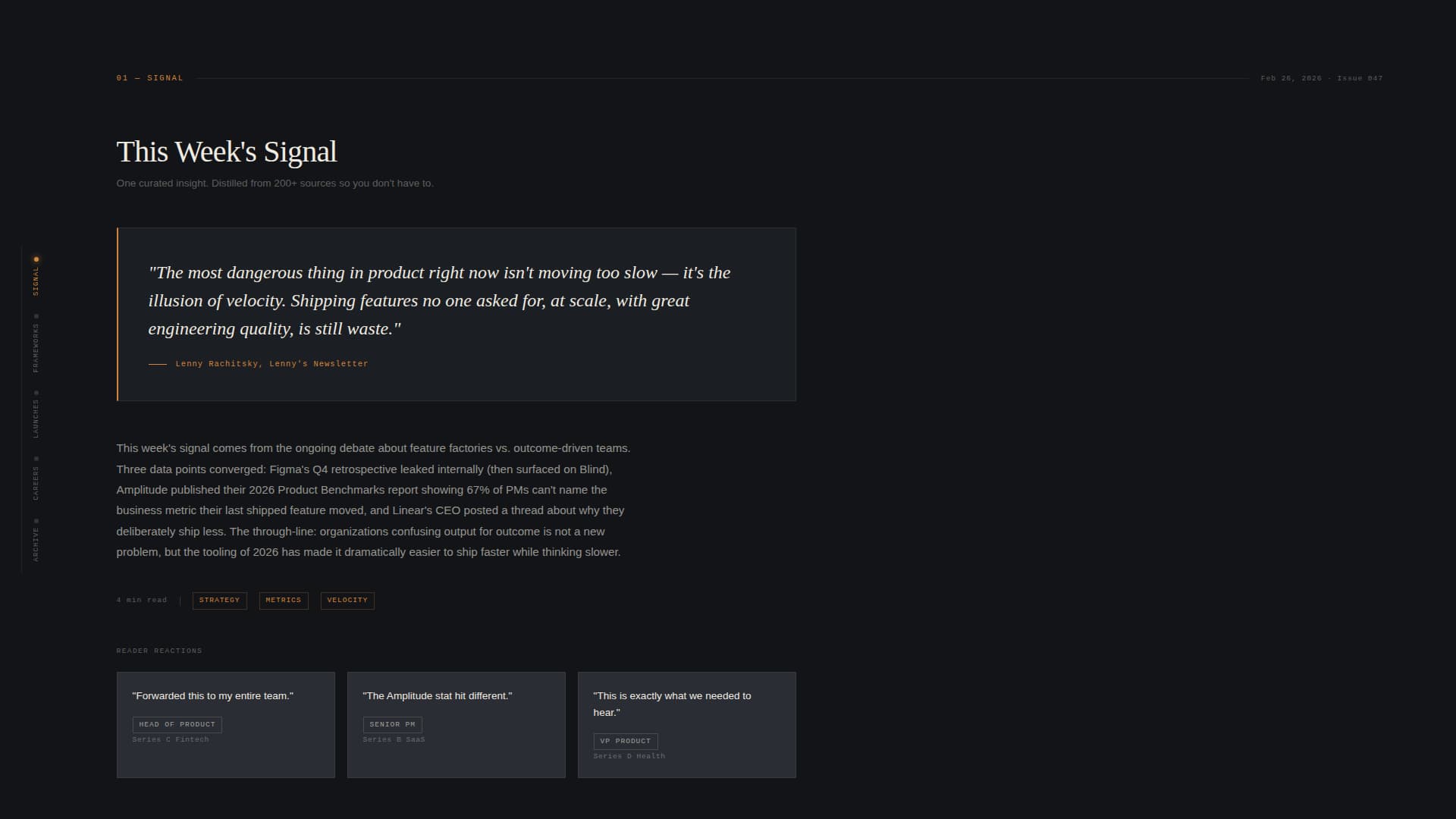 Roadmap - Curated Productmanagement Landing Page Template