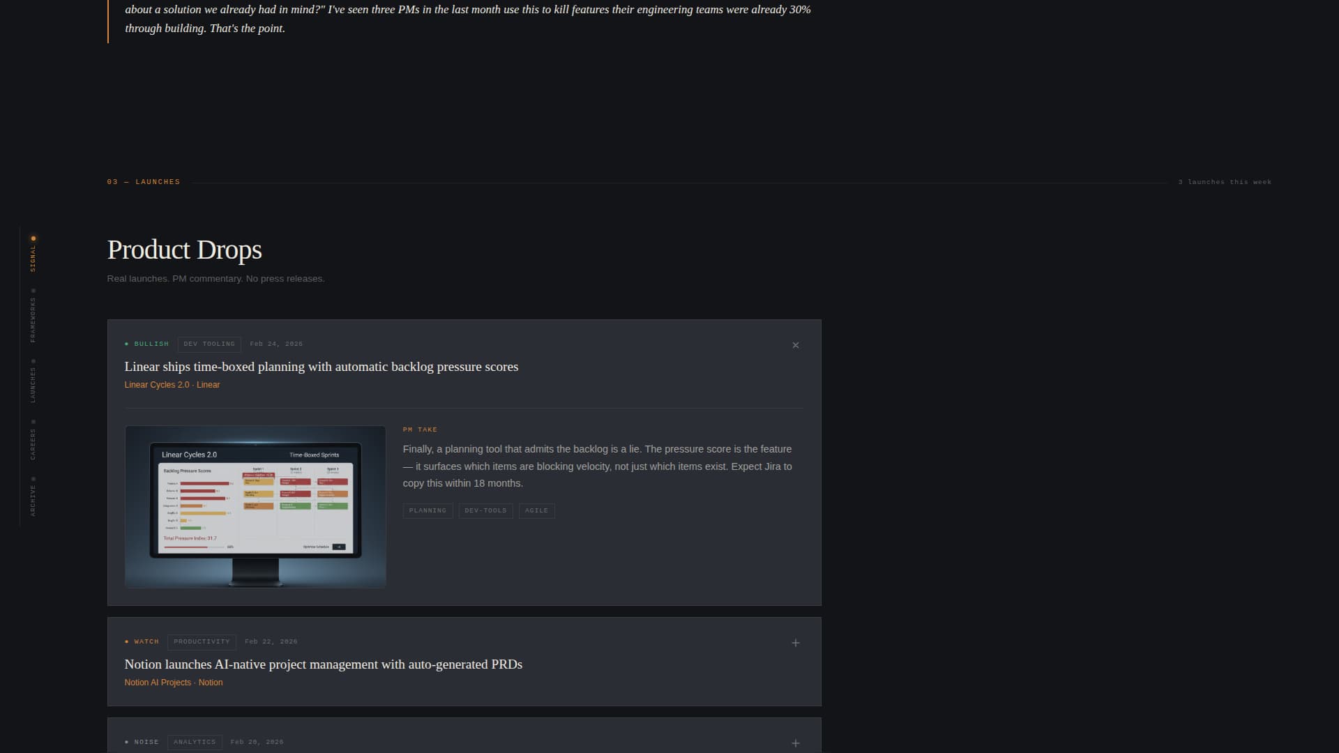 Roadmap - Curated Productmanagement Landing Page Template