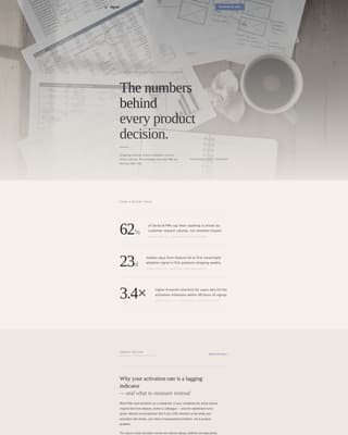 Signal - Authoritative Productmanagement Landing Page Template