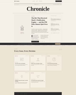 Chronicle - Authoritative Productmanagement Landing Page Template