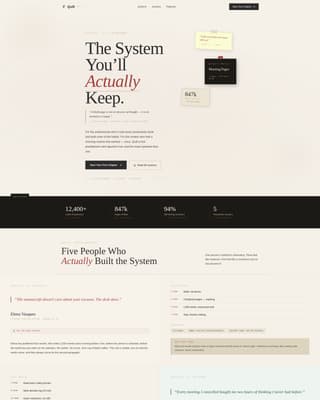Quill - Transformative Productivity Landing Page Template