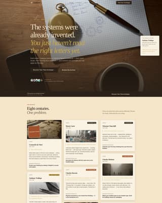 Productivity & Time Management Content Specialist Blog Website Template