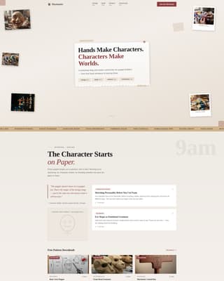 Hobby & Passion Content Independent Blog Website Template