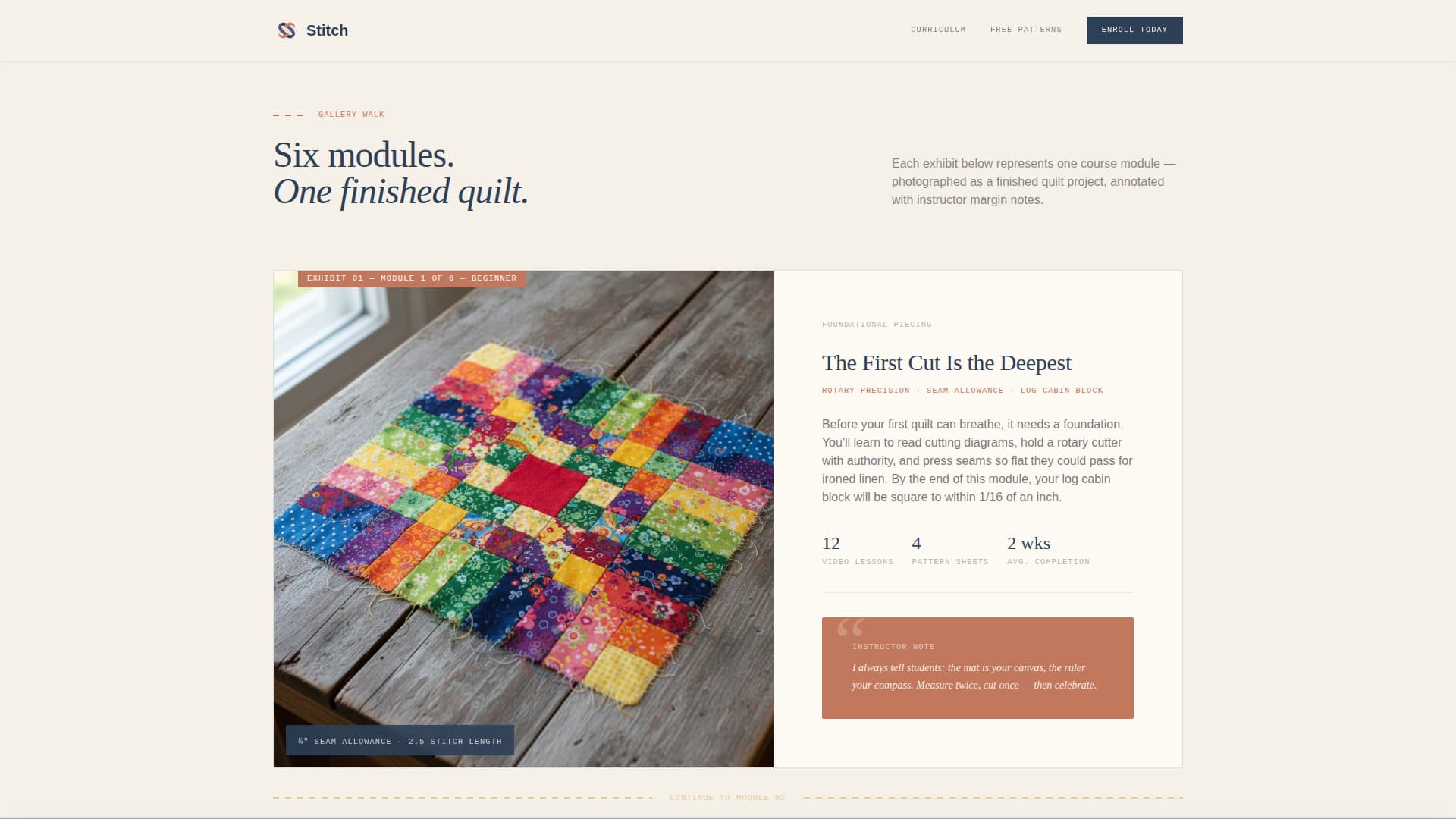 Quilting & Sewing Content Complete Blog Website Template
