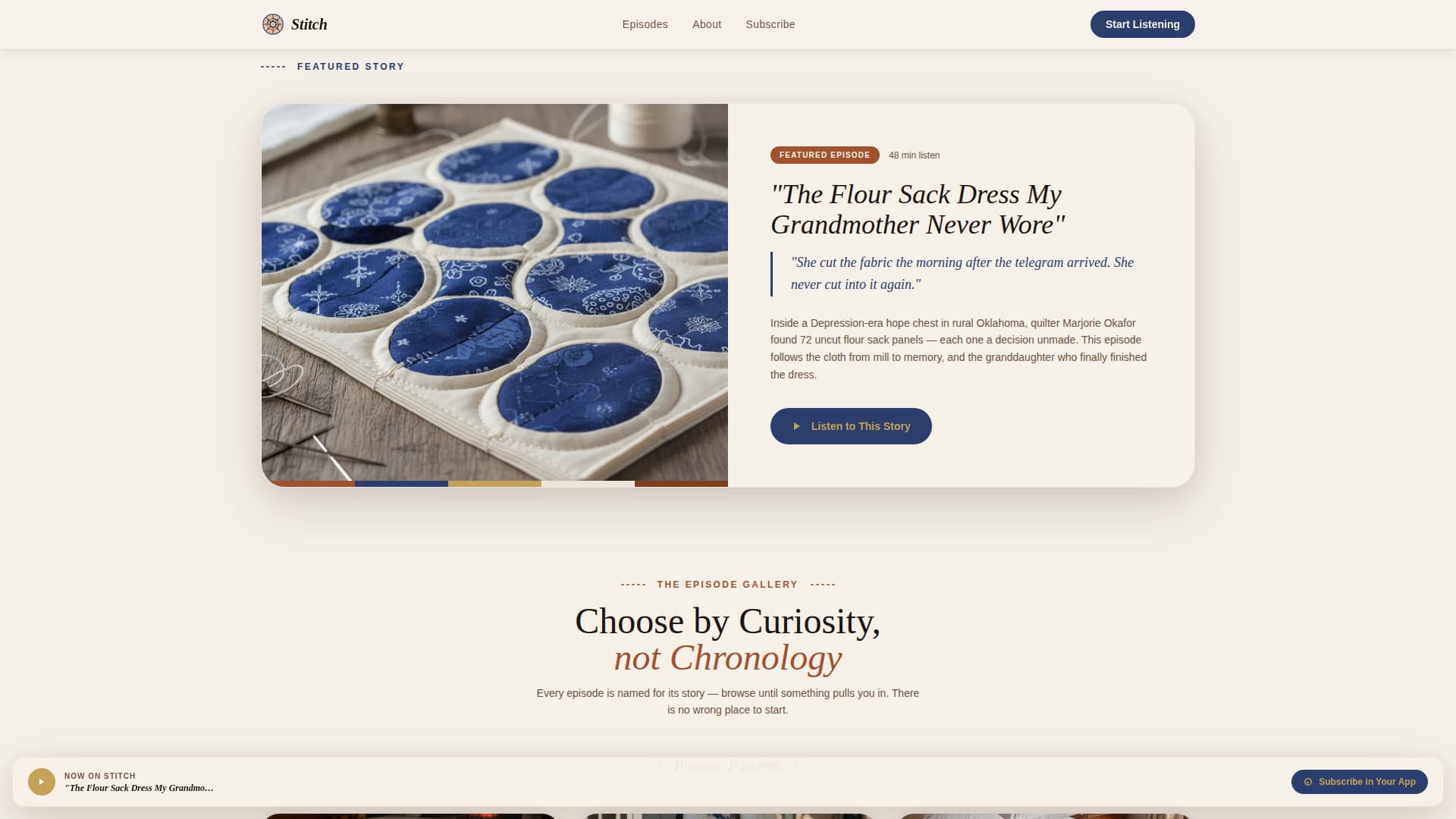 Quilting & Sewing Content Professional Website Template