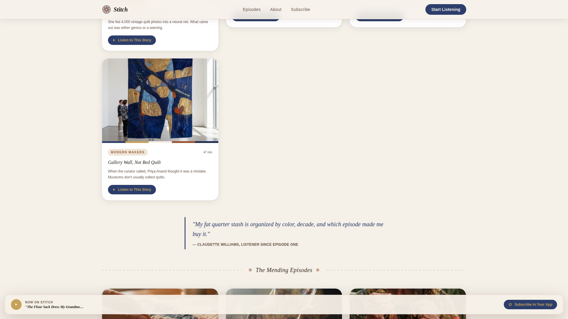 Quilting & Sewing Content Professional Website Template