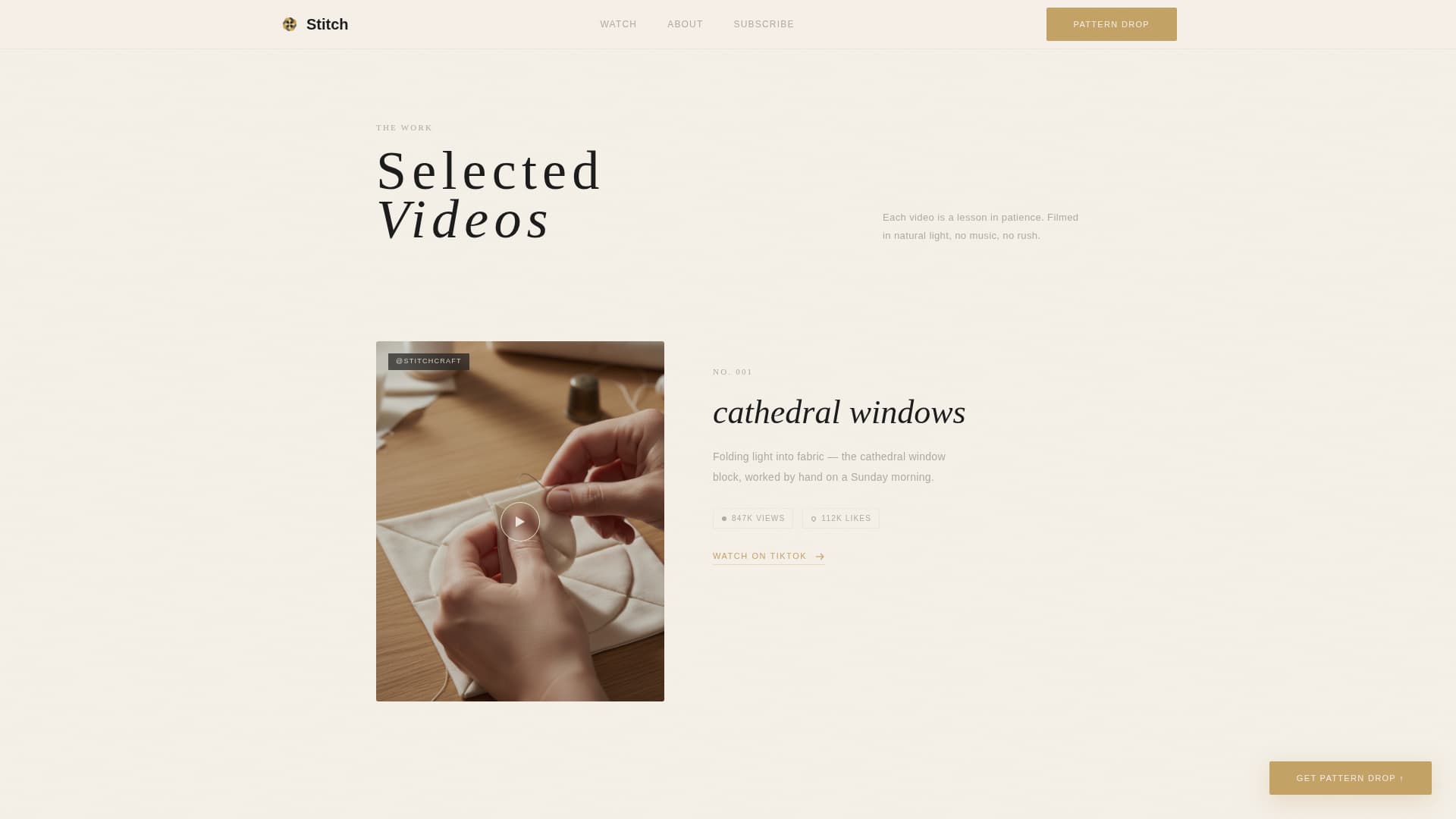 Weave — Beautiful Textile Artisan Landing Page Template