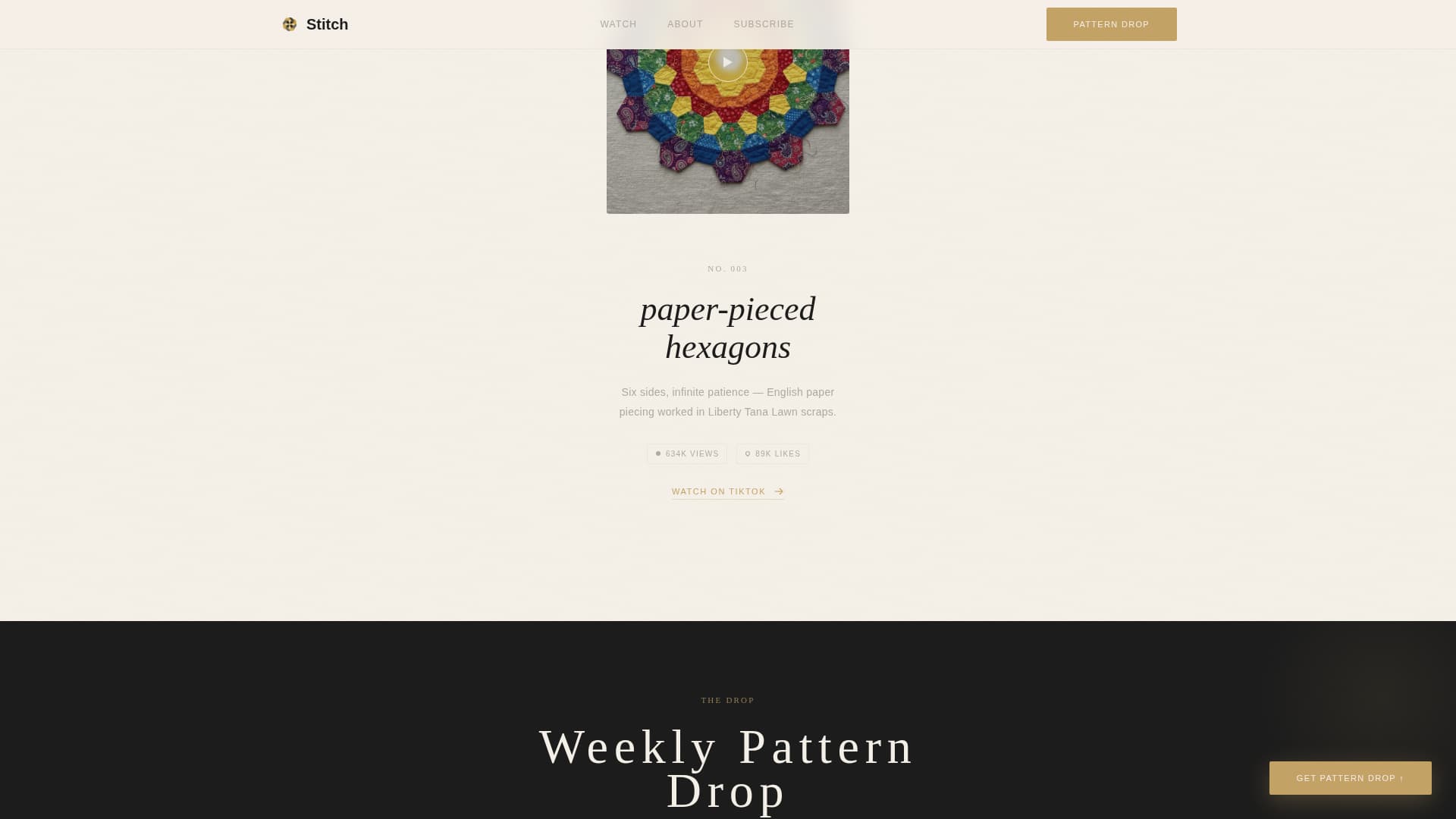 Weave — Beautiful Textile Artisan Landing Page Template