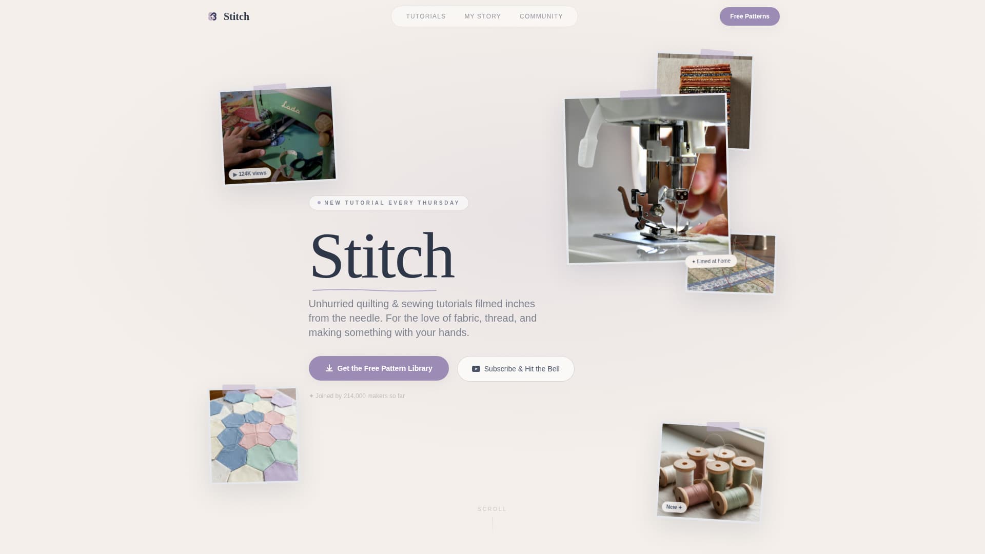 Quilting & Sewing Content Specialist Professional Website Template