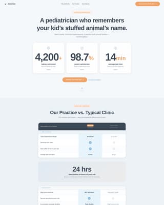 Wellchild - Trusted Pediatrician Landing Page Template