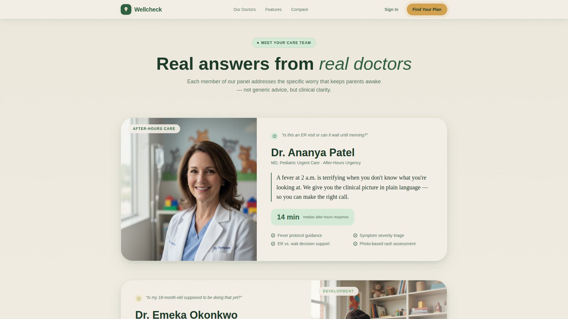 Pediatrician Reviews Website Template