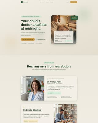 Pediatrician Reviews Website Template