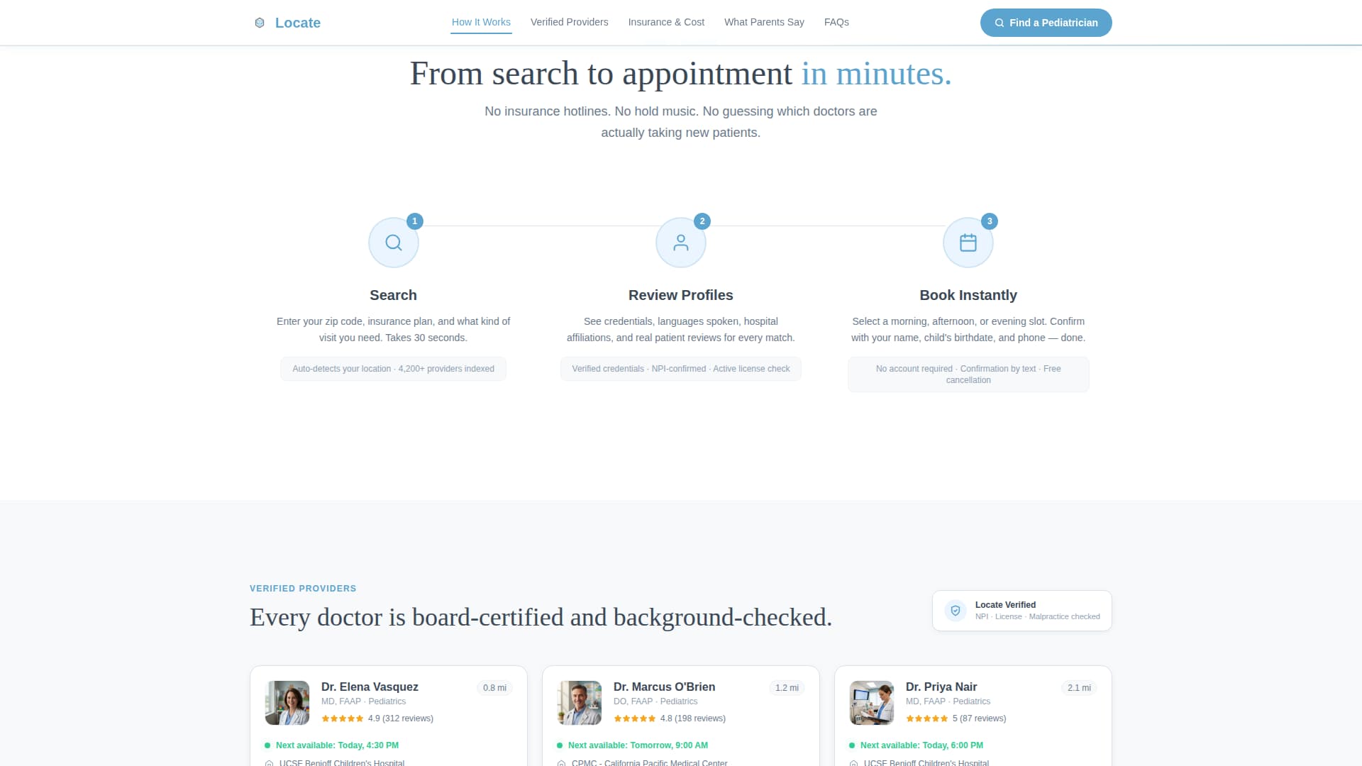 Pediatrician - Highconverting Provider Landing Page Template